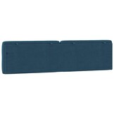 vidaXL Hoofdbordkussen Fluweel Blauw 200 cm - 60% Korting