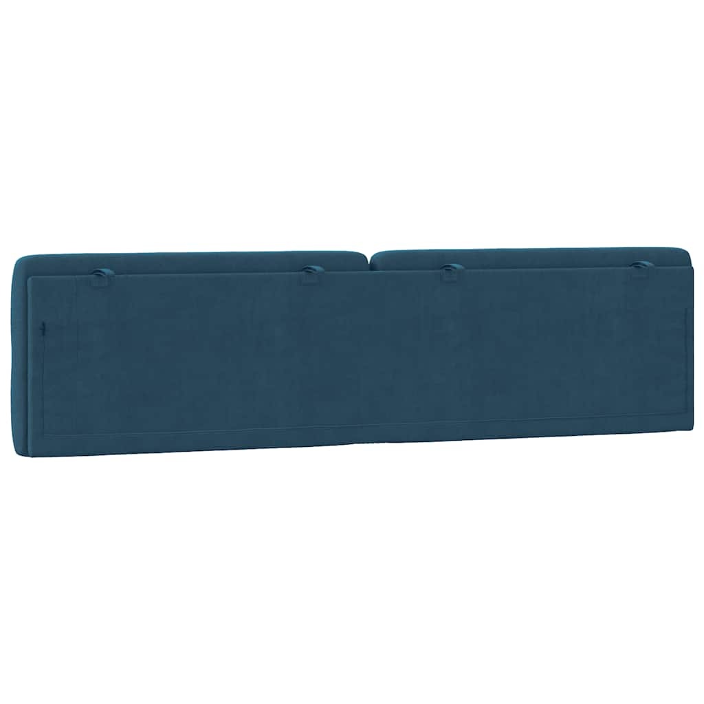 vidaXL Hoofdbordkussen Fluweel Blauw 200 cm - 60% Korting