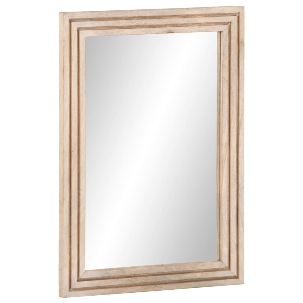 Badkamerspiegel 50x70 cm Massief Mangohout - 34% Korting