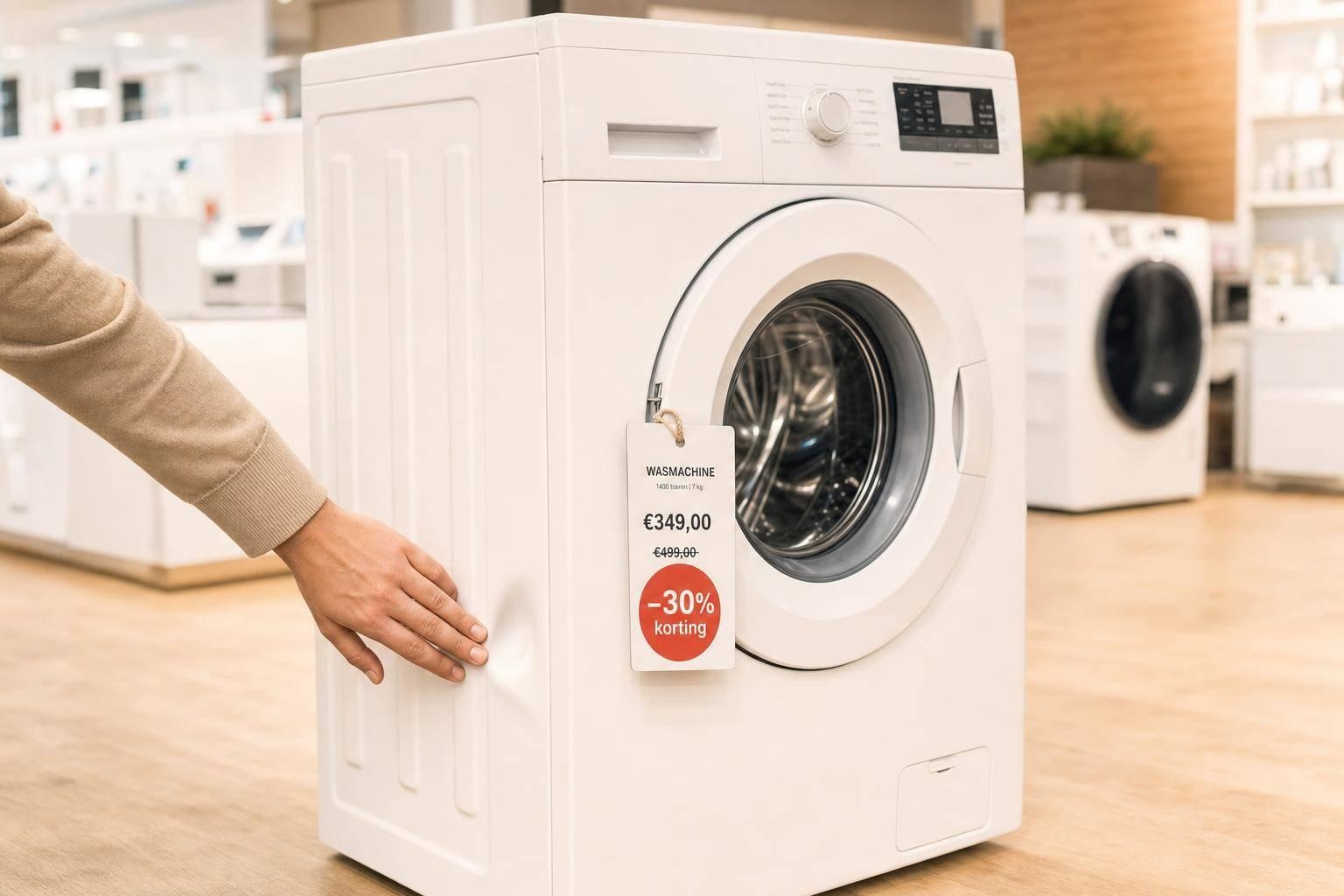 Wasmachine met een krasje of deukje: waarom 'schade' jou geld oplevert