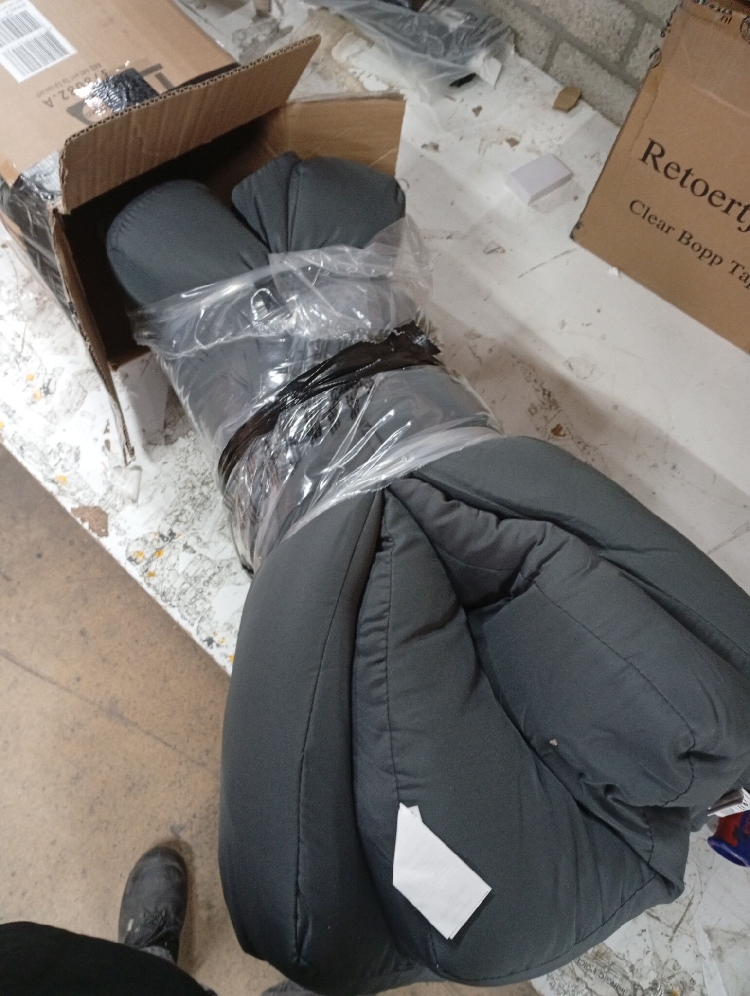 vidaXL Palletkussens 2 st stof antracietkleurig