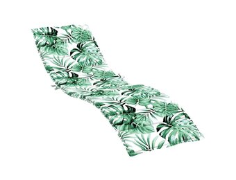 vidaXL Zon Loungerkussen Floral Groen 200 x 70 x 4 cm Oxford stof