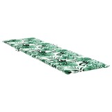 vidaXL Zon Loungerkussen Floral Groen 200 x 70 x 4 cm Oxford stof