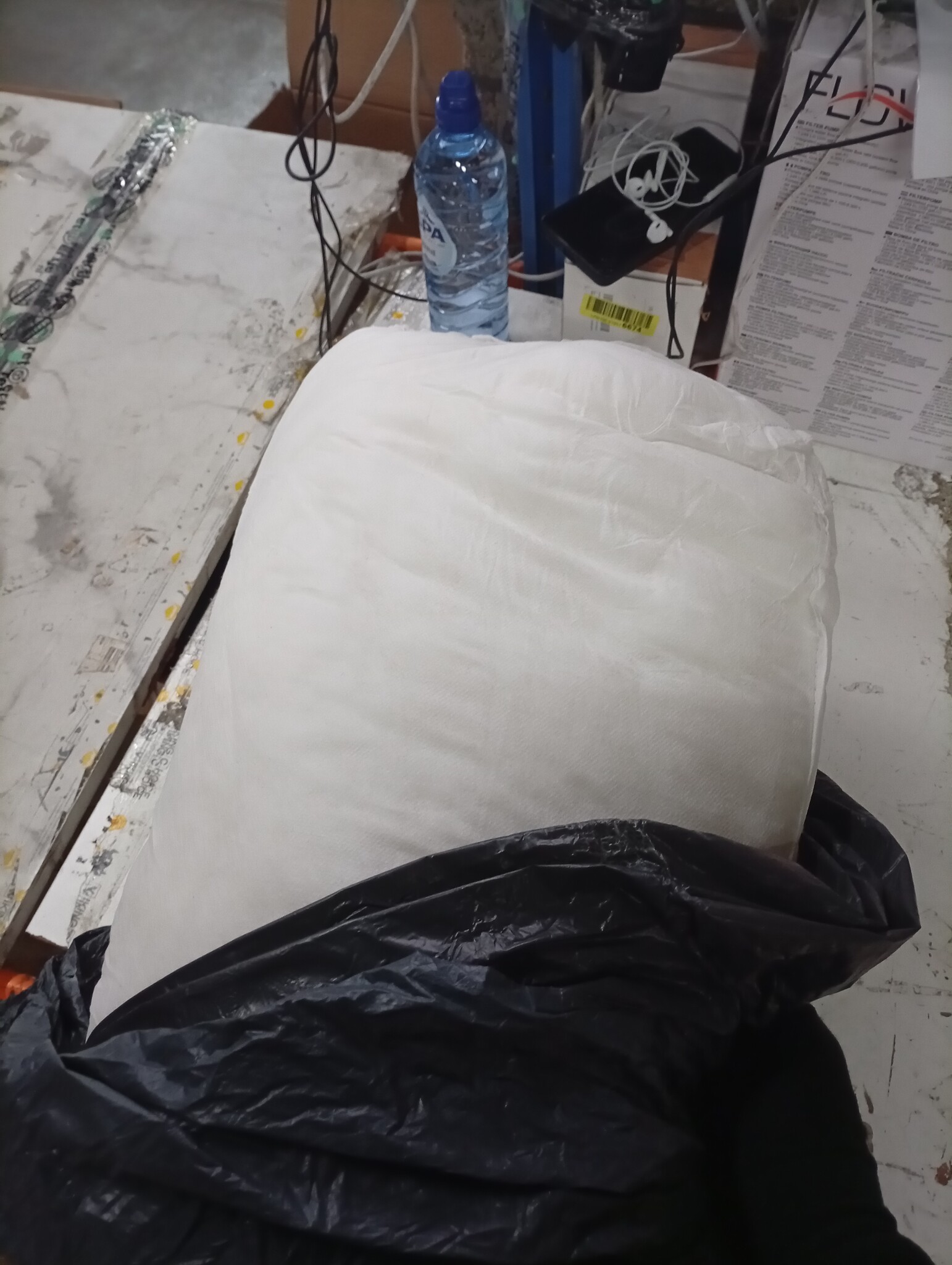 vidaXL Driezitsbank 180 cm kunstleer grijs