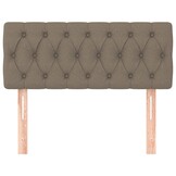 VidaXL Hoofdbord Taupe 90x7x78/88cm - 50% Korting