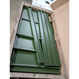 vidaXL Tuin Bloempot Olijfgroen 100 x 100 x 48 cm Staal
