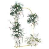 vidaXL Trouwrand Goud 100 x 39 x 200 cm Staal