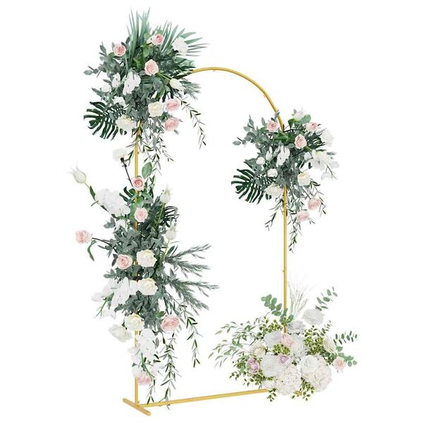 vidaXL Trouwrand Goud 100 x 39 x 200 cm Staal