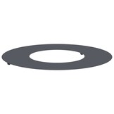 vidaXL Platte boomring Antraciet Ø30 / 60 cm Staal
