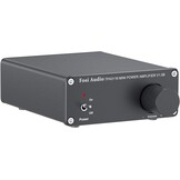 Fosi Audio V1.0G 2 Channel Amplifier Stereo Audio Amp Mini Hi-Fi Class D Integrated TPA3116 Amp for Home Speakers 50W x 2 with 19V 4.74A Power Supply