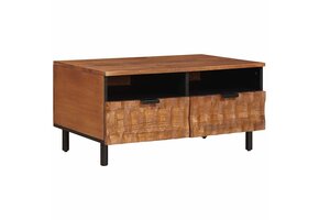 Salontafel van Mangohout met Lade - Bruin - 80 cm - 55% Korting