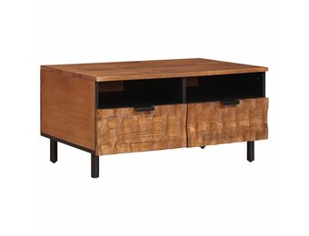 vidaXL Salontafel met lade Bruin 80 x 54 x 40 cm Massief Mango Hout