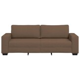 vidaXL 3-zitsbank bruin 180 cm stof
