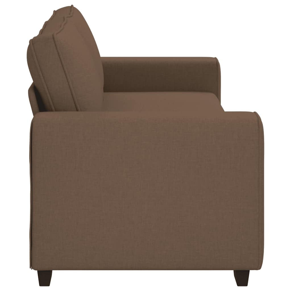 vidaXL 3-zitsbank bruin 180 cm stof
