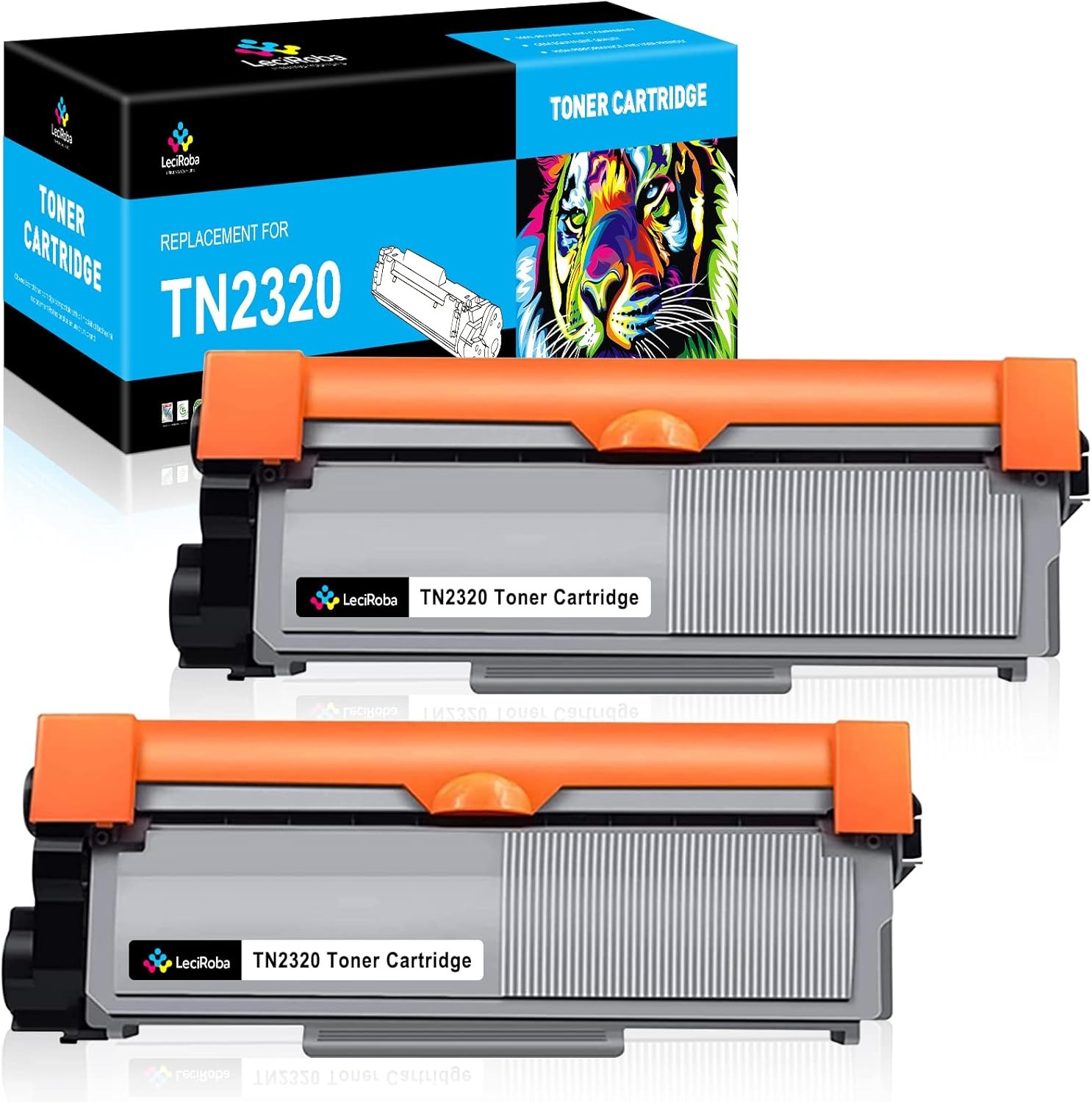 2x Toner TN2320 Zwart 2600 Pagina's | Brother Laserprinter