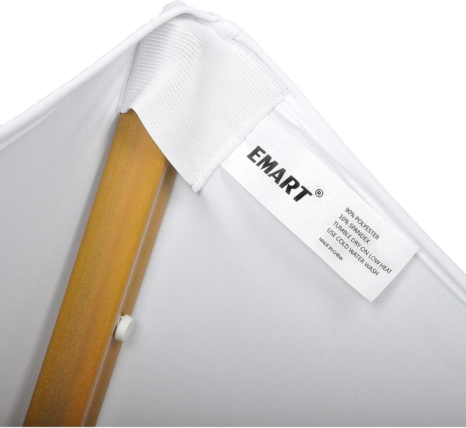 EMART Witte Stoelhoezen - Set van 50 stuks - Stretch Polyester Spandex