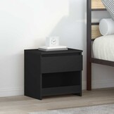vidaXL Nachtkastjes 2 st 40x30x39 cm bewerkt hout zwart