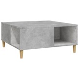 VidaXL Salontafel 80x80cm Betongrijs Bewerkt Hout - 71% Korting!