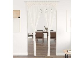 Macramé Gordijn 140x240 cm Katoen - Nu 40% Korting