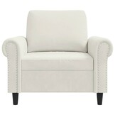 vidaXL Fauteuil Crème Fluweel - 41% Korting