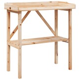 vidaXL Plantentafel met schap 78x38x82,5 cm massief vurenhout