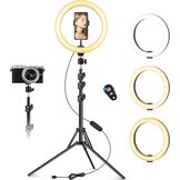 10" Ringlamp met Statief & Afstandsbediening - 58% Korting
