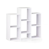 Vakkenkast Wit 7 Vakken (85x22x76 cm) - Houten Boekenkast | 36% Korting
