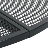 vidaXL Terrastafel rond Ø80x72,5 cm gepoedercoat staal antracietkleur