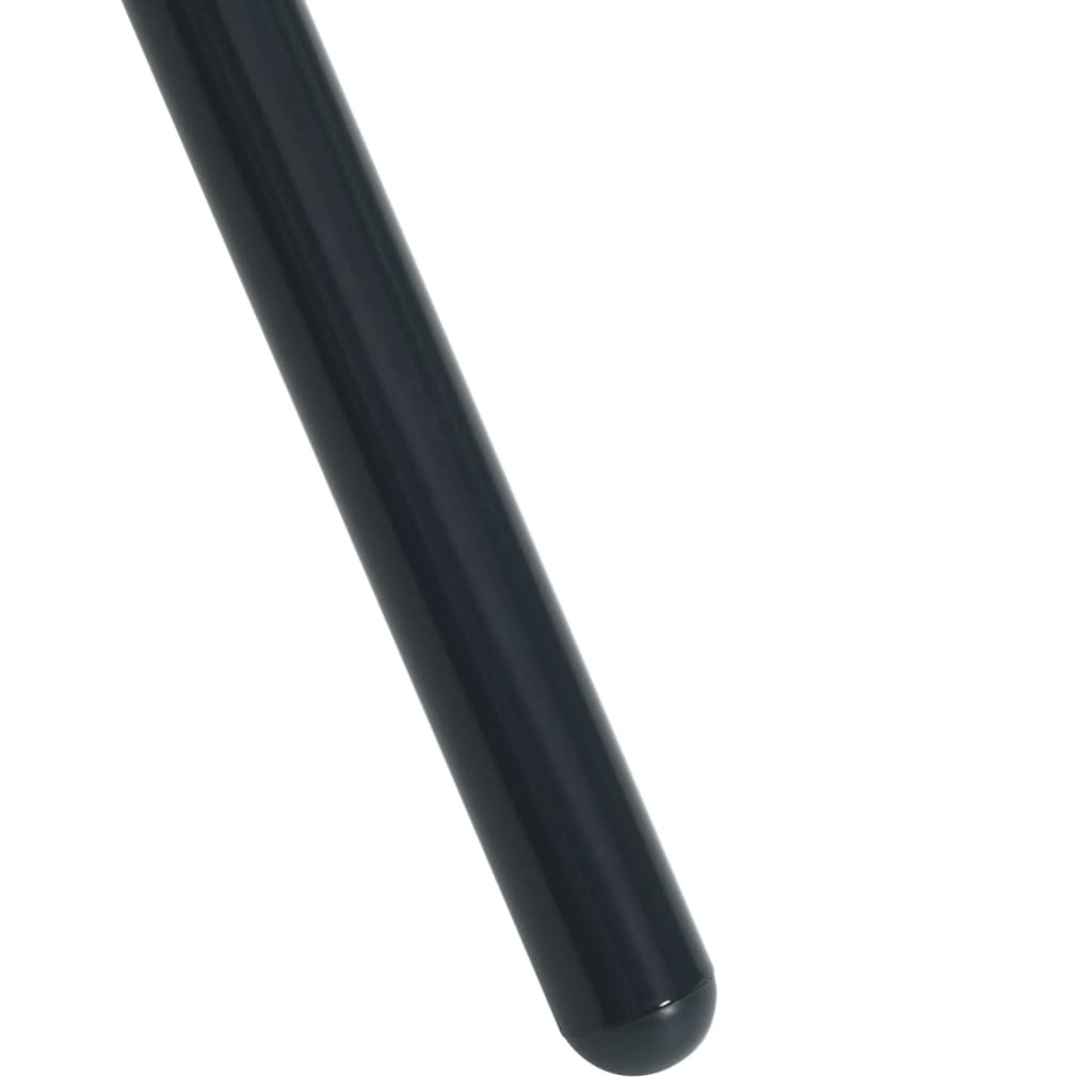vidaXL Terrastafel rond Ø80x72,5 cm gepoedercoat staal antracietkleur