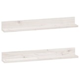 2x Grenenhouten Wandkast 80cm Wit - 69% Korting