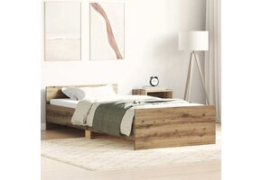 Stevig Bedframe Spaanplaat Artisanaal Eiken - 41% Korting!