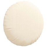 vidaXL Zitkussens 2 pcs Crème Ø 50 cm Katoen Stof