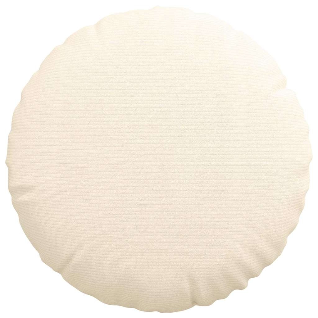 vidaXL Zitkussens 2 pcs Crème Ø 50 cm Katoen Stof