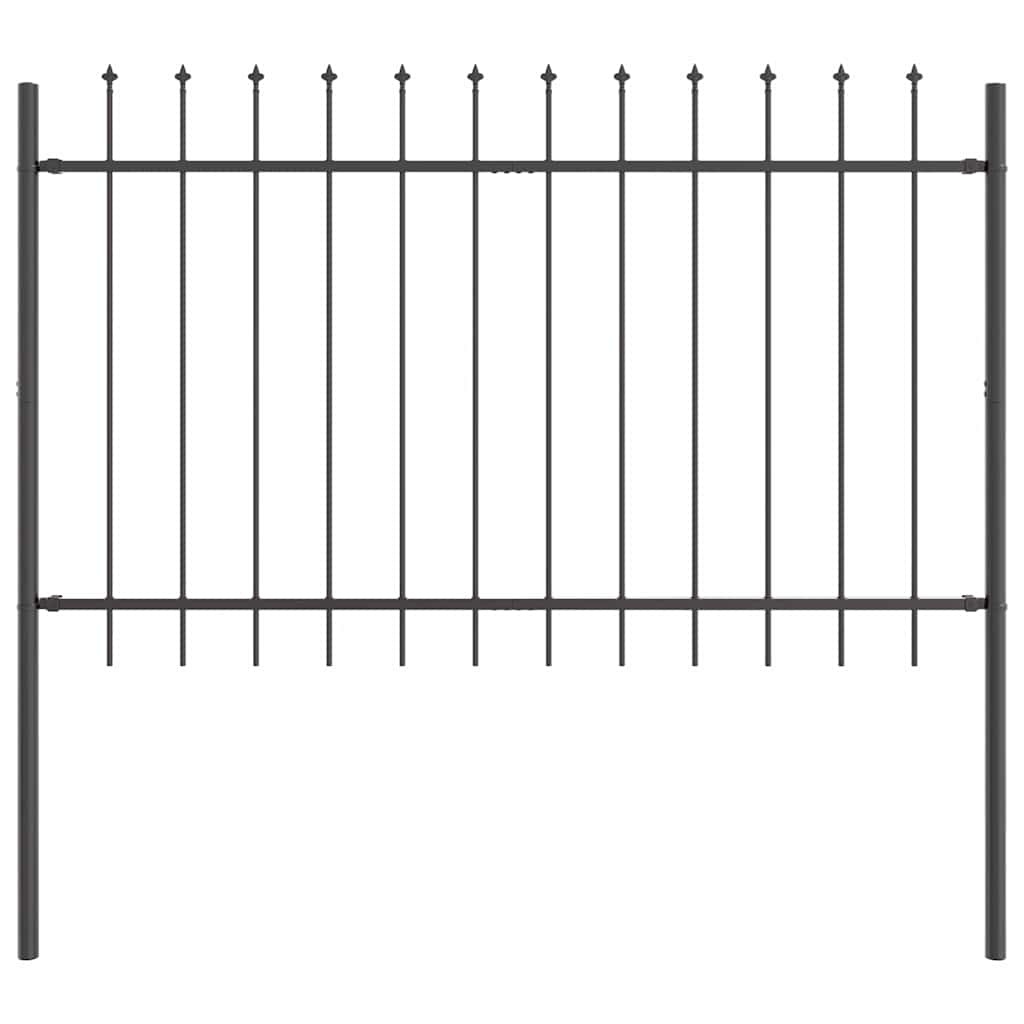 VidaXL Tuin Hek Grijs 1.7x0.8m Staal - 60% Korting