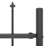 VidaXL Tuin Hek Grijs 1.7x0.8m Staal - 60% Korting