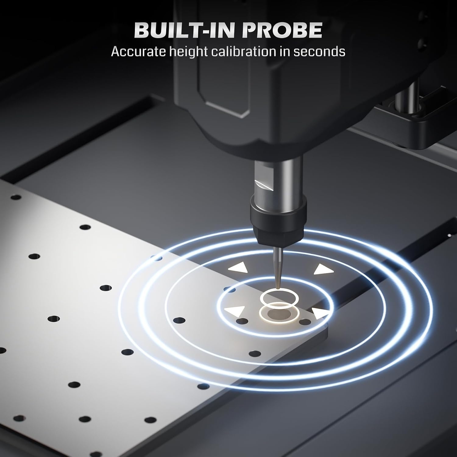 Genmitsu Cubiko CNC-freesmachine, gereedschapskalibratie met één druk op de knop, slimme hoogtekaartmeting voor PCB-frezen, geschikt voor zacht metaal, hout, acryl, MDF, wifi- en app-ondersteuning