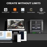 Genmitsu Cubiko CNC-freesmachine, gereedschapskalibratie met één druk op de knop, slimme hoogtekaartmeting voor PCB-frezen, geschikt voor zacht metaal, hout, acryl, MDF, wifi- en app-ondersteuning