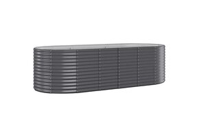 Grote Plantenbak Staal Antraciet 249x100x68 cm - 41% Korting!
