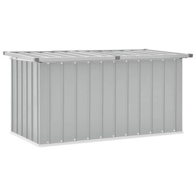 vidaXL Tuinbox 129x67x65 cm grijs