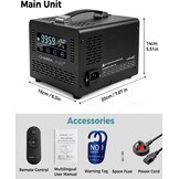 Charmline Ozon Generator 60.000 mg/u met Afstandsbediening - Luchtreiniger voor ruimtes tot 500 m² - Zwart
