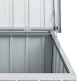 vidaXL Tuinbox 129x67x65 cm grijs