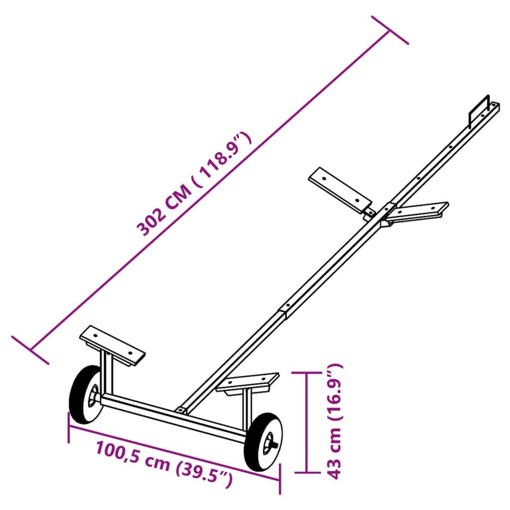 vidaXL Boottrailer