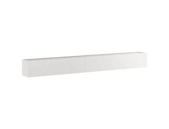 vidaXL Plantenbak 360x40x40 cm roestvrij staal
