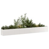vidaXL Plantenbak 360x40x40 cm roestvrij staal