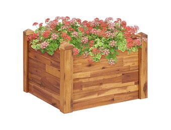 vidaXL Plantenbak verhoogd 60x60x44 cm massief acaciahout
