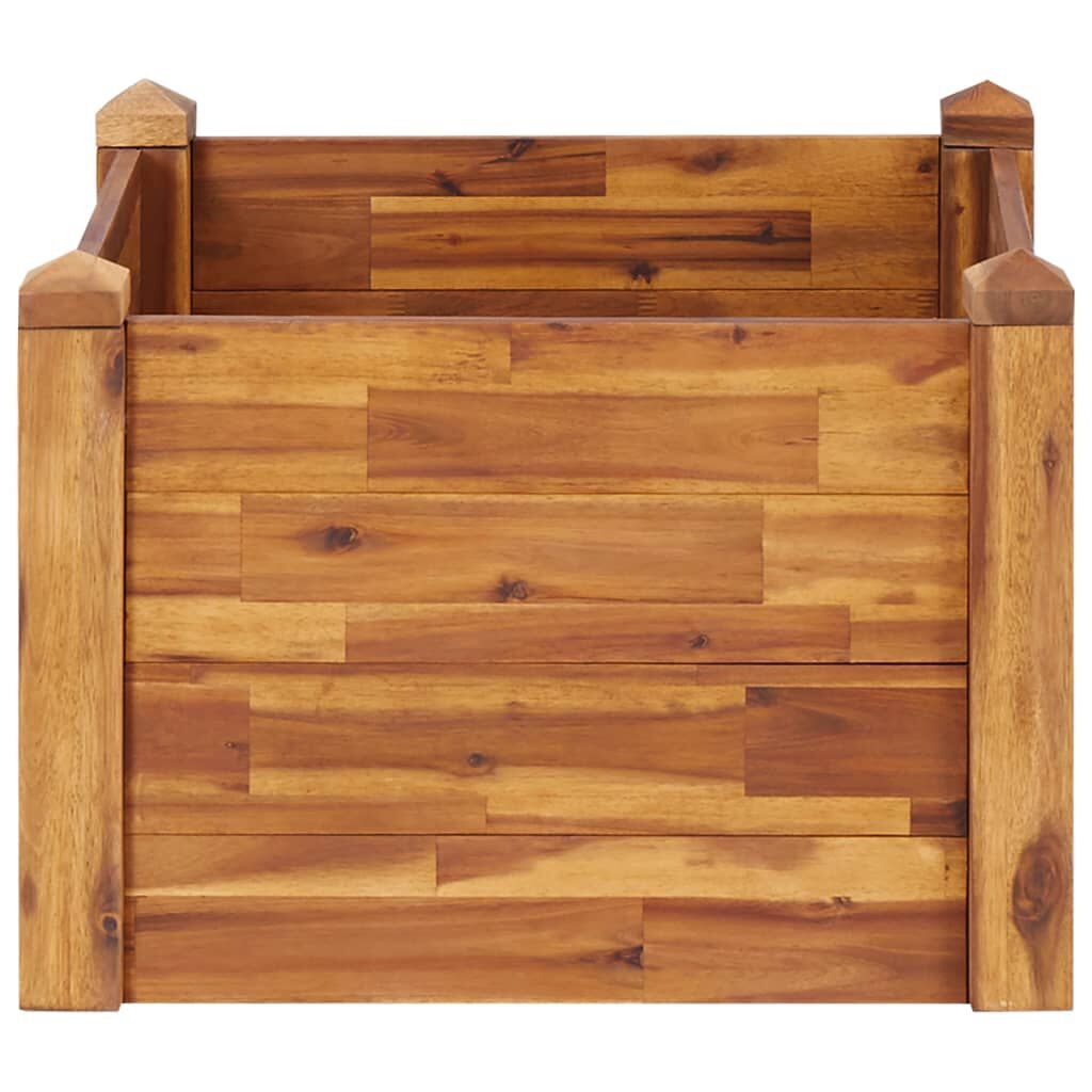 Houten Plantenbak Massief Acaciahout 60x60x44cm - 60% Korting!