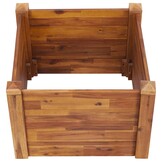 Houten Plantenbak Massief Acaciahout 60x60x44cm - 60% Korting!