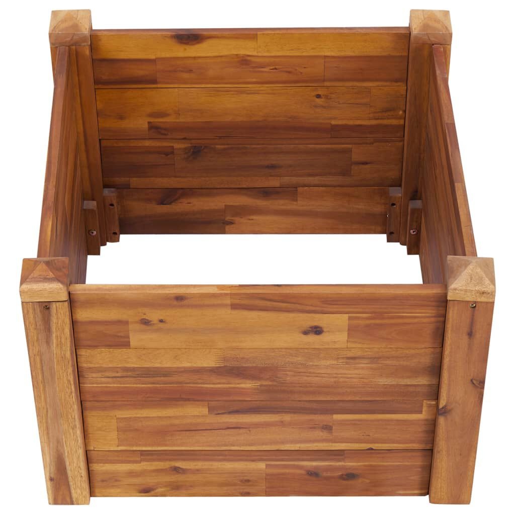 Houten Plantenbak Massief Acaciahout 60x60x44cm - 60% Korting!