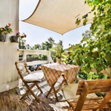 HAIKUS Rechthoekig schaduwzeil 3 x 6 m, ademend HDPE schaduwzeil (185 g/m²), rechthoekig schaduwnet, 6 x 3 m, met uv-bescherming voor terras, tuin, terras, buiten, 3 x 6 m, zandkleurig