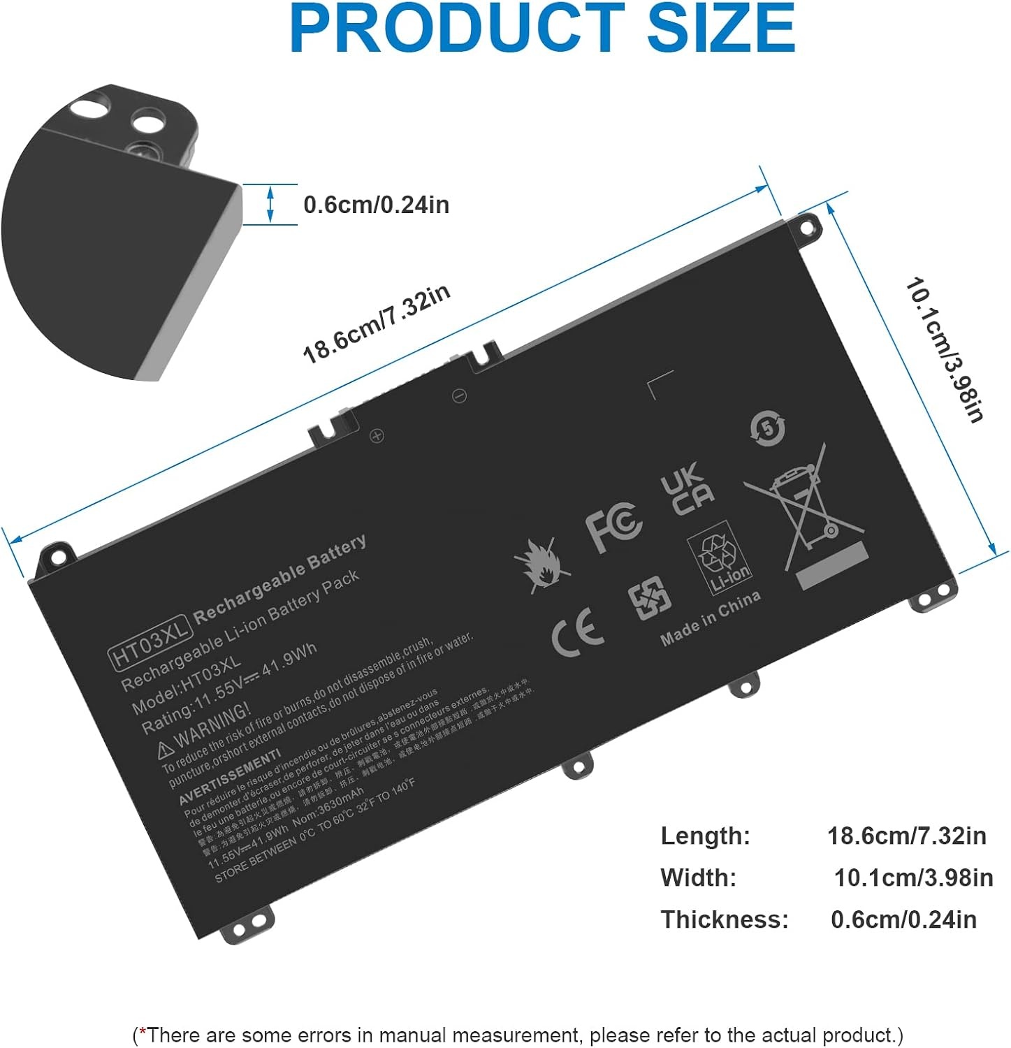 HP Pavilion Laptop Accu HT03XL 55% Korting